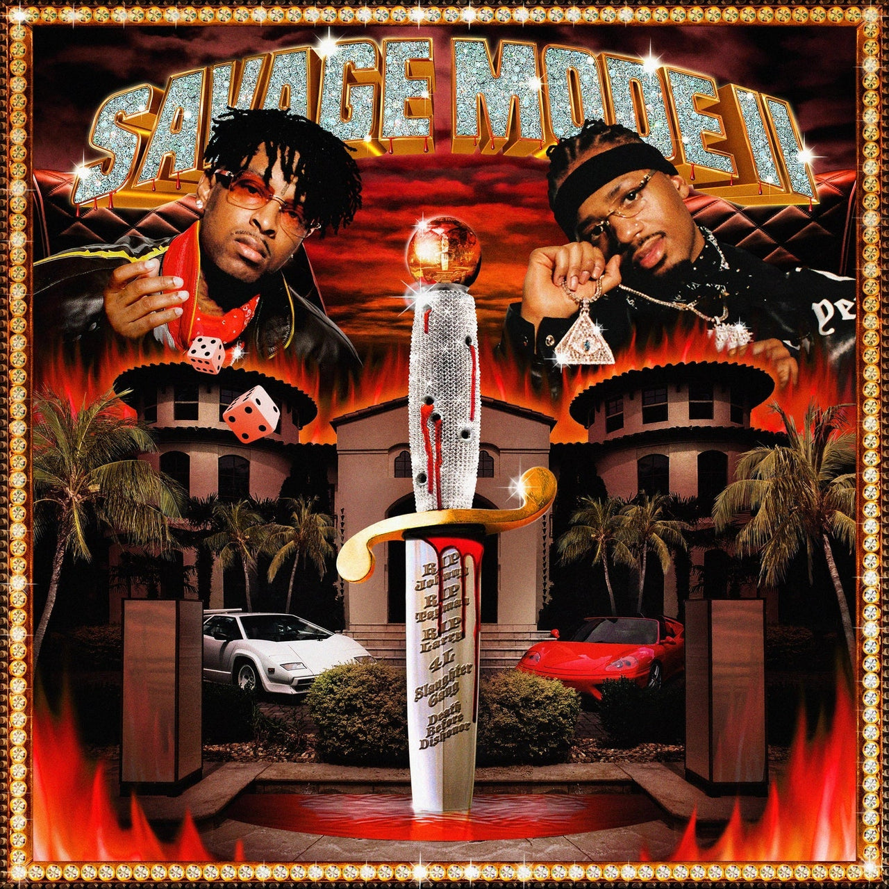 21 Savage & Metro Boomin - SAVAGE MODE II All Account - (Translucent Red Vinyl)