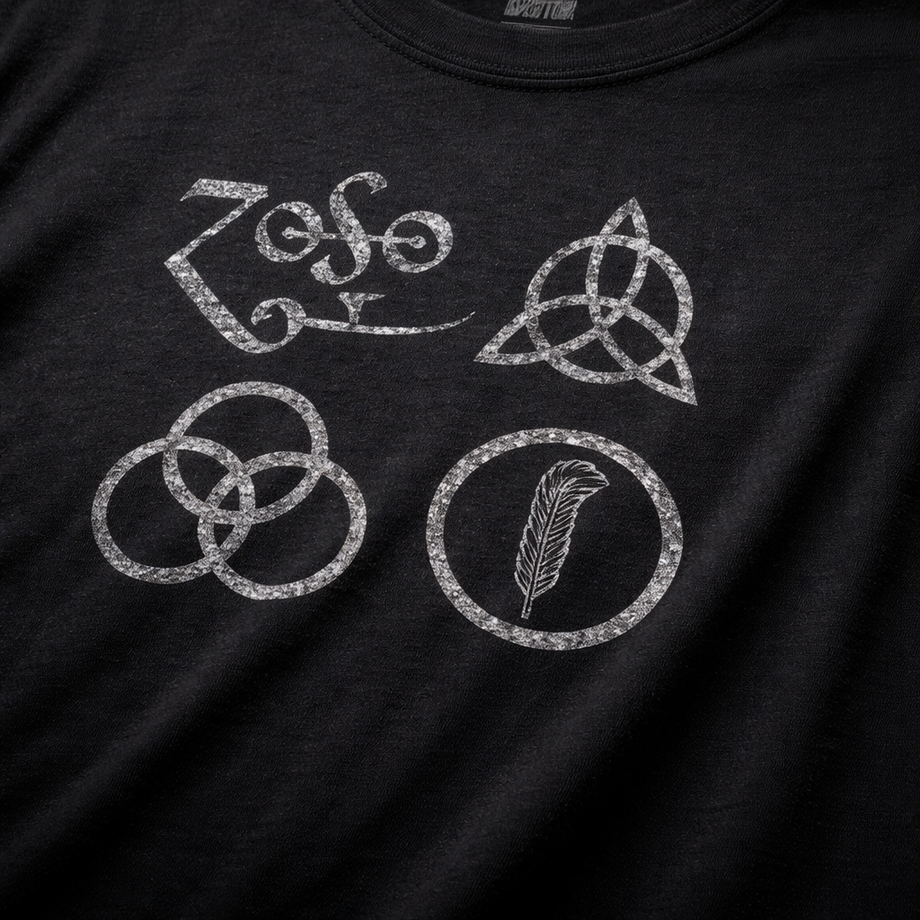 Led Zeppelin - IV Distressed Symbols