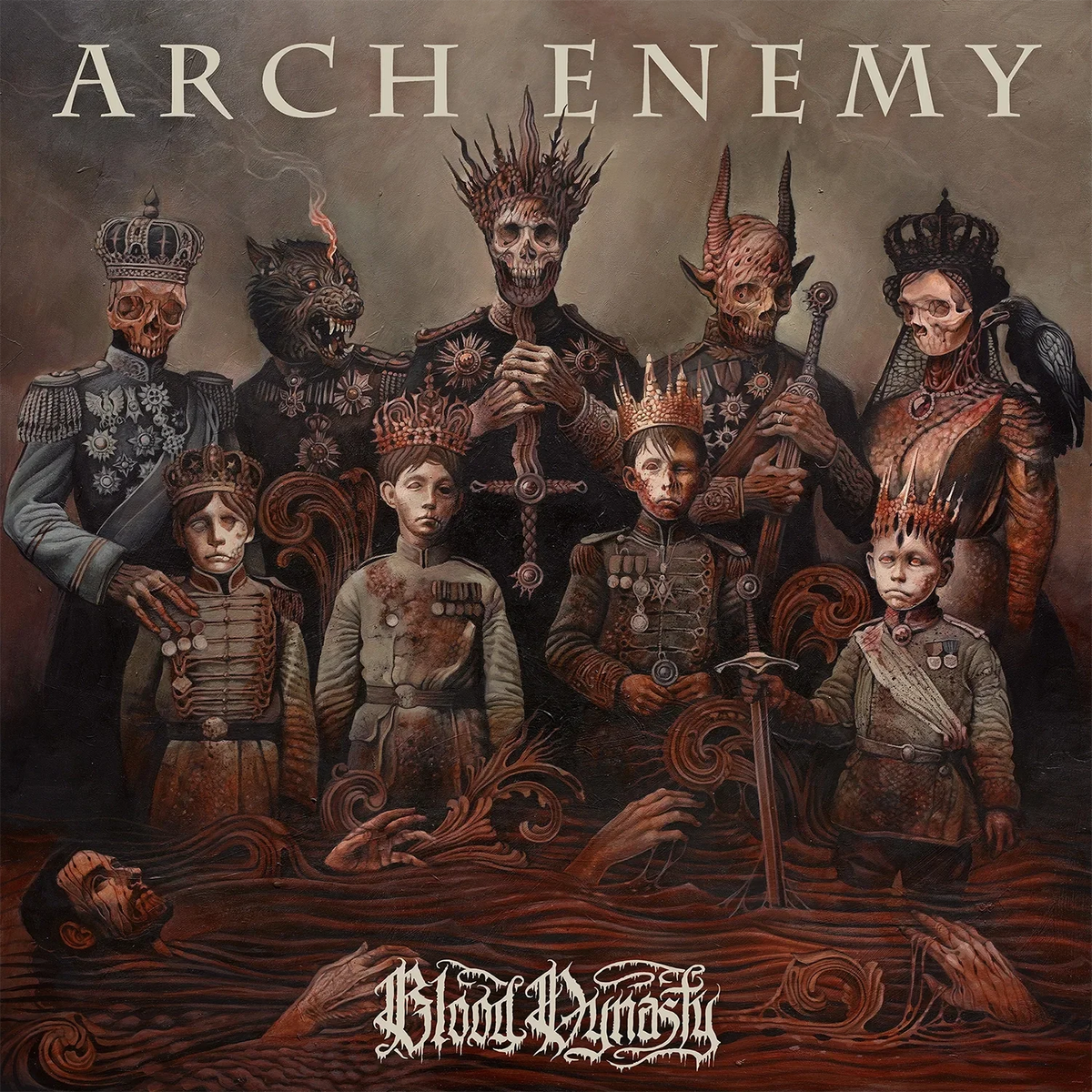 Arch Enemy - Blood Dynasty Deluxe A/B split (Red&Golden) LP+bonus LP+CD Artbook & Art Print