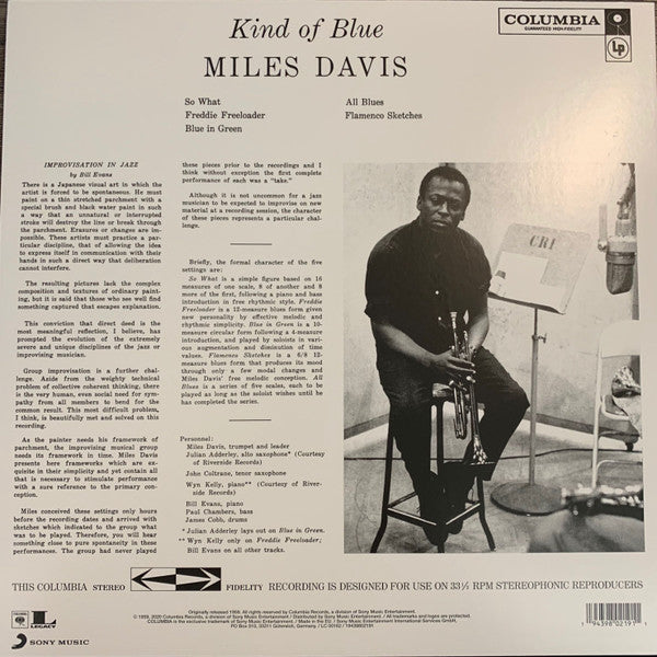 Miles Davis - Kind Of Blue (Clear Classic Vinyl)