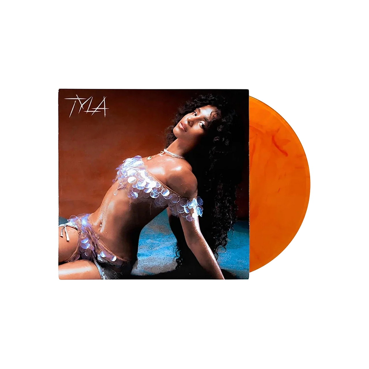 TYLA (Translucent Orange with Red Swirls Vinyl)
