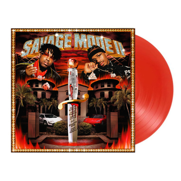 21 Savage & Metro Boomin - SAVAGE MODE II All Account - (Translucent Red Vinyl)